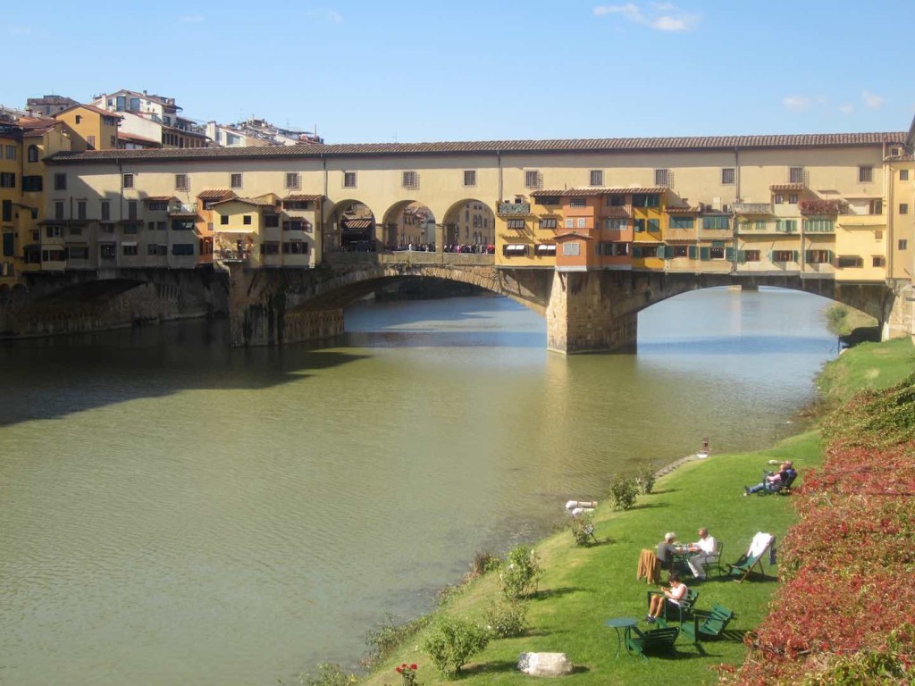 A orillas del Ponte Vecchio. ©M. Calvo.
