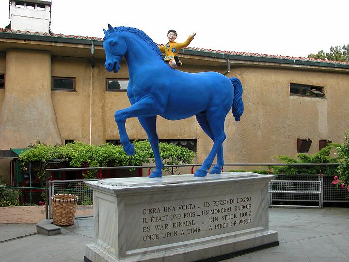 El caballo Azul del cuento de Pinocho