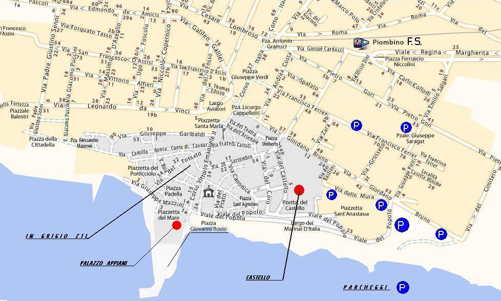 Mapa de Piombino