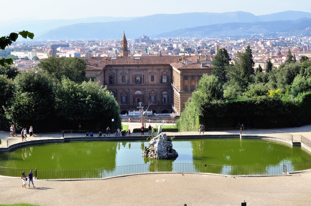 Vista del Palacio Pitti y de Florencia desde los Jardines Boboli. Foto de Toni Almodóvar Escuder.